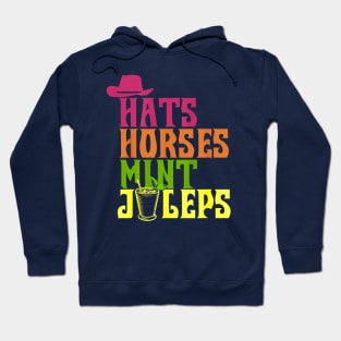 Hats, horses, mint and julpes Hoodie